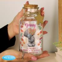Personalised Me to You Flowery LED Light Up Glass Jar Extra Image 2 Preview